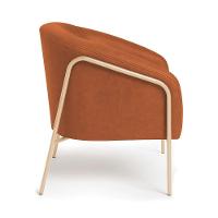 Poltrona Sala Industrial Alta Champanhe Stella Sintético Pu D03 - D'rossi Cor Nozes - 5