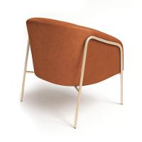 Poltrona Sala Industrial Alta Champanhe Stella Sintético Pu D03 - D'rossi Cor Nozes - 6