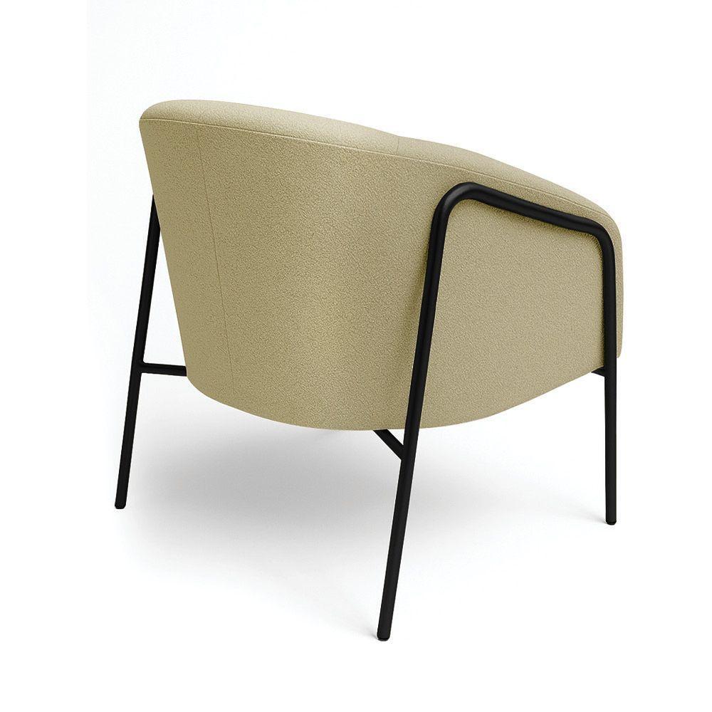 Poltrona Sala Industrial Alta Preto Stella Bouclê D03 - D'rossi Cor Pistache - 2