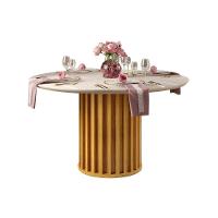 Mesa Para Cozinha Viena Com Tampo Madeirado Com Vidro 136cm Cedro Off White Dj Móveis - 1