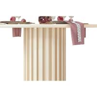 Mesa Para Cozinha Viena Com Tampo Madeirado Com Vidro 136cm Cedro Off White Dj Móveis - 5