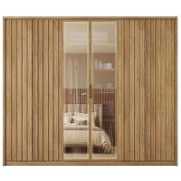 Guarda Roupa Casal 6 Portas 4 Gavetas Turium C01 Buriti - Mpozenato - 9