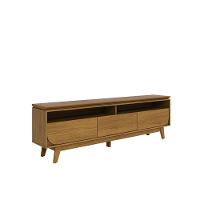 Painel Piso Teto New Guaporé Com Rack Bancada Selene New Luna Ambiente Cumaru - Madetec - 8