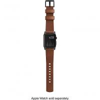 Nomad - Pulseira De Couro Moderna Para Apple Watch 42 Mm E 44 Mm - Marrom Com Alças Pretas-strap-aw-42mm-ns-hor-brn-bl - 2
