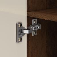 Armário Multiuso 61cm Alto 2 Portas Prateleiras Guiné V01 - D'rossi Imbuia E Champanhe - 9