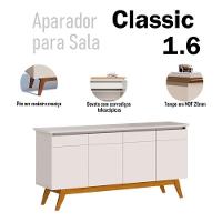 Aparador Para Sala Buffet Ambiente Classic 1.6 Com Gaveta Off White - Imcal