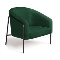 Poltrona Sala Industrial Alta Preto Stella Bouclê D03 - D'rossi Cor Verde - 2