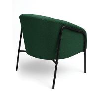 Poltrona Sala Industrial Alta Preto Stella Bouclê D03 - D'rossi Cor Verde - 6