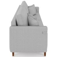 Sofá 4 Lugares Living 252cm Pé Madeira Zoe Boucle Cinza Z08 - Mpozenato - 7