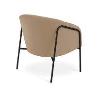 Poltrona Sala Industrial Alta Preto Kit 2 Stella Suede D03 - D'rossi Cor Marrom Rato - 5