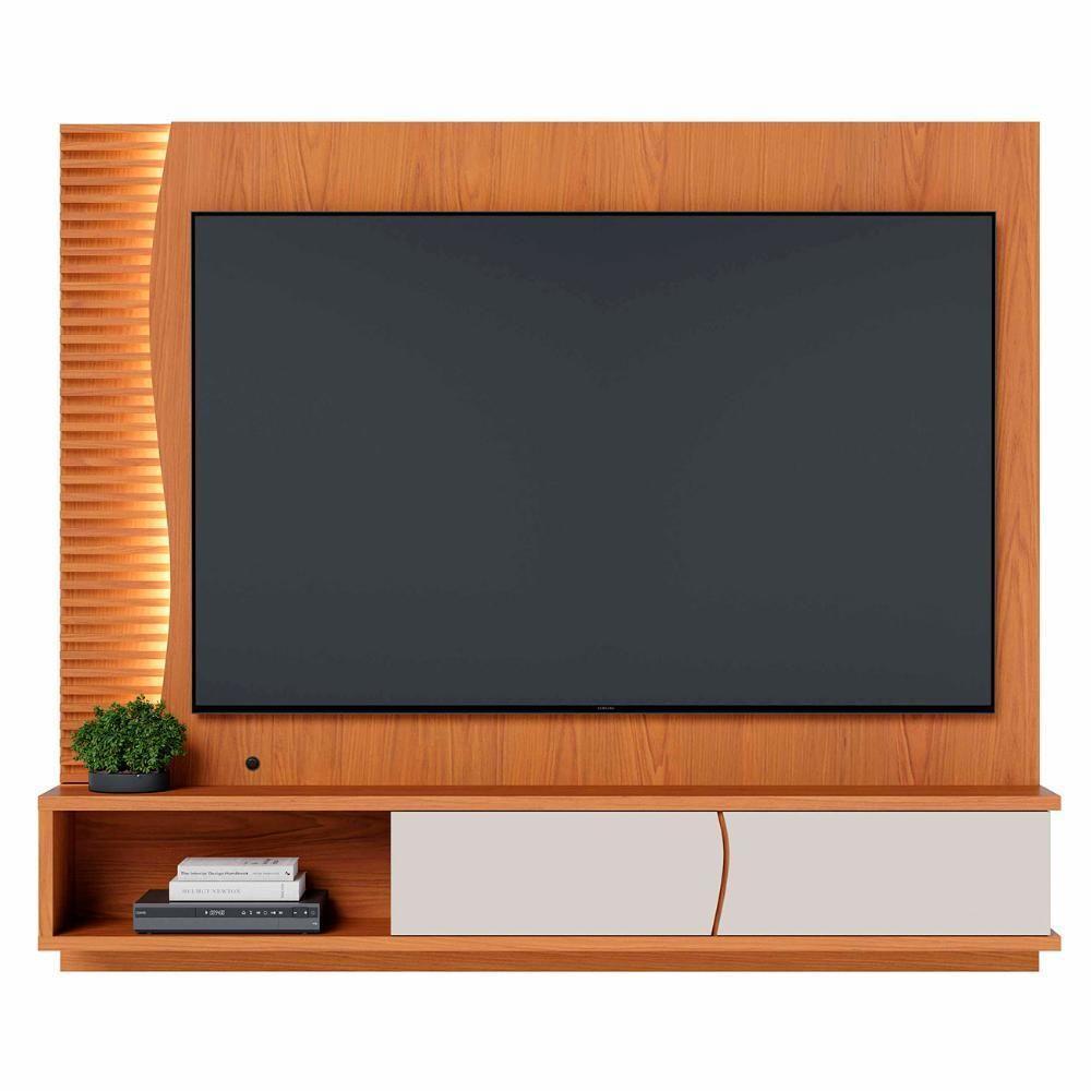 Painel TV 65 Polegadas E Bancada Suspensa Sintra Freijó Off White C05 - Mpozenato - 6