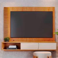 Painel TV 65 Polegadas E Bancada Suspensa Sintra Freijó Off White C05 - Mpozenato - 7