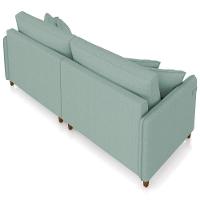 Sofá 4 Lugares Living 252cm Pé Madeira Zoe Boucle Pistache Z08 - Mpozenato - 6