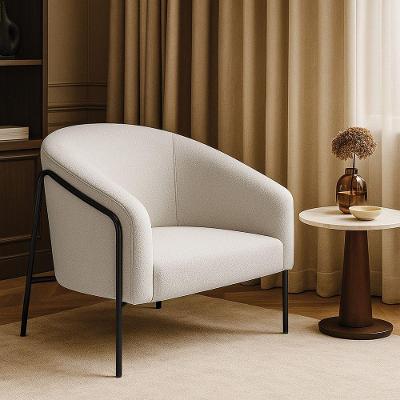 Poltrona Sala Industrial Alta Preto Stella Bouclê Cinza D03 - D'rossi