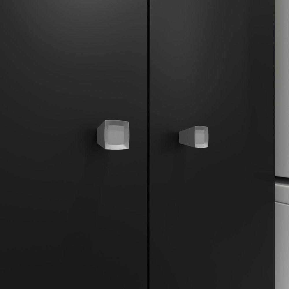 Armário Multiuso Aura Preto Fosco - Kits Paraná - 3