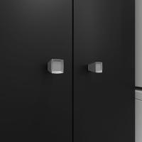 Armário Multiuso Aura Preto Fosco - Kits Paraná - 3