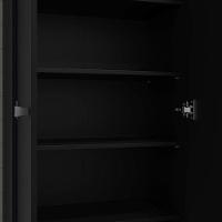 Armário Multiuso Aura Preto Fosco - Kits Paraná - 5