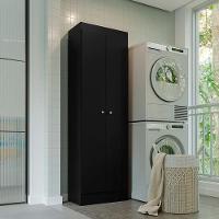 Armário Multiuso Aura Preto Fosco - Kits Paraná - 6