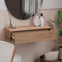 Penteadeira Suspensa 60cm 1 Gaveta Carina Z34 Freijó - Mpozenato - 6