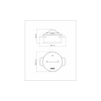 Caçarola Rasa Tramontina Una Em Aço Inox Com Fundo Triplo E Tampa De Vidro 20 Cm 2,9 L Tramontina - 6