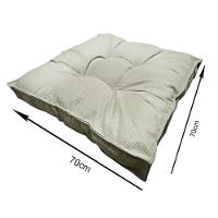 Almofada Futon 70x70 Cm Veludo Prime Decoração Top Modelos Areia - 5