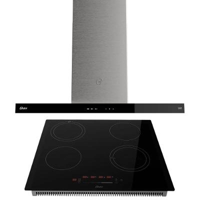 Kit Cooktop Por Indução 4 Bocas e Coifa de Parede 90 cm Oster - 220V