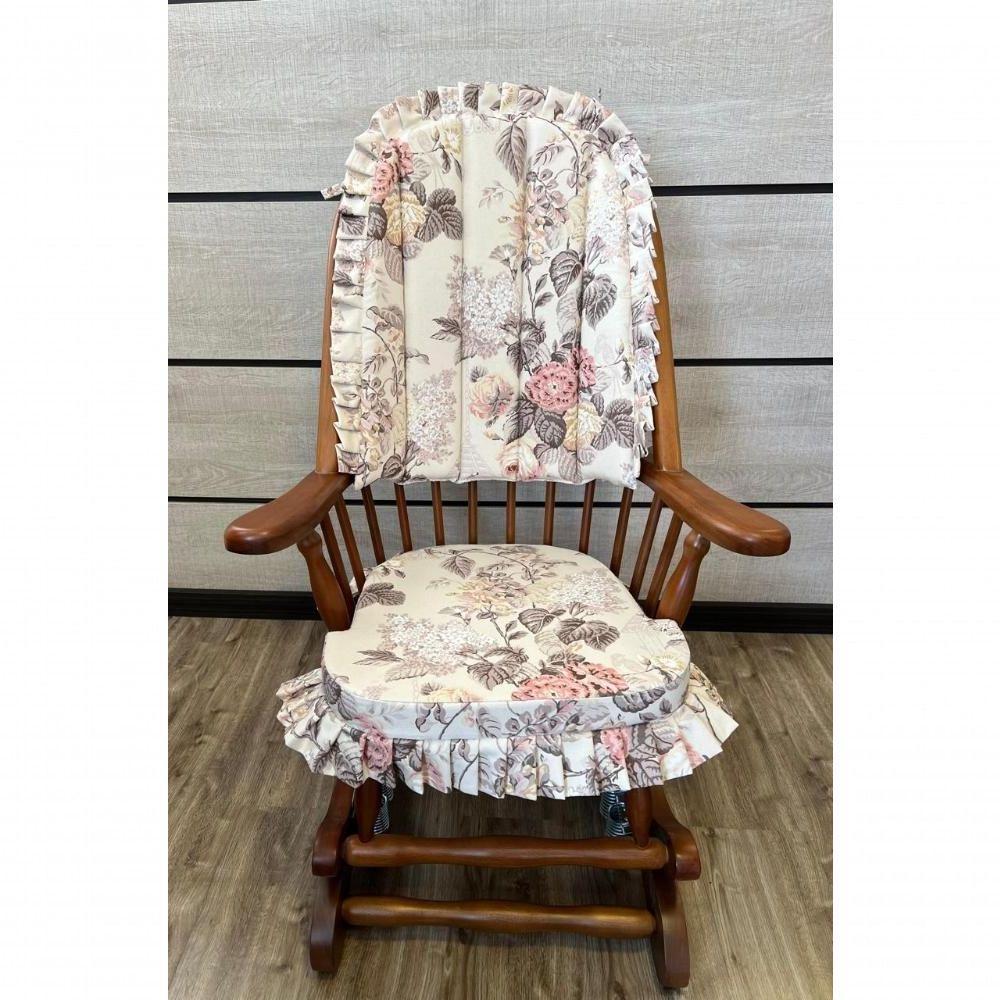 Cadeira De Balanço Hortência 1,18/40 X 64 X 50 - Madeira Maciça - Móveis De Gramado - Castanho - 4