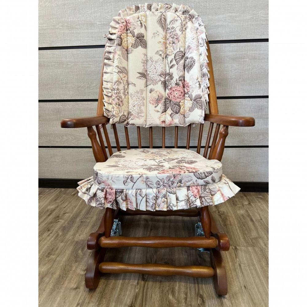 Cadeira De Balanço Hortência 1,18/40 X 64 X 50 - Madeira Maciça - Móveis De Gramado - Castanho - 5