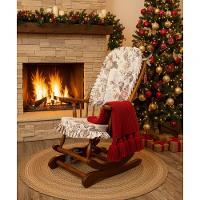 Cadeira De Balanço Hortência 1,18/40 X 64 X 50 - Madeira Maciça - Móveis De Gramado - Castanho - 1