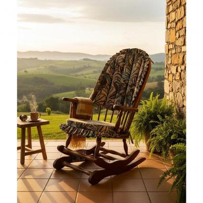 Cadeira De Balanço Maranta 1,18/40 X 64 X 50 - Madeira Maciça - Móveis De Gramado - Castanho