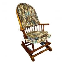 Cadeira De Balanço Maranta 1,18/40 X 64 X 50 - Madeira Maciça - Móveis De Gramado - Castanho - 3