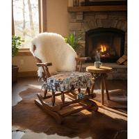 Cadeira De Balanço Jornal 90/40 X 60 X 50 - Madeira Maciça - Móveis De Gramado - Castanho - 1