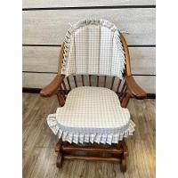 Cadeira De Balanço Frapê Cinza 90/40 X 60 X 50 - Madeira Maciça - Móveis De Gramado - Castanho