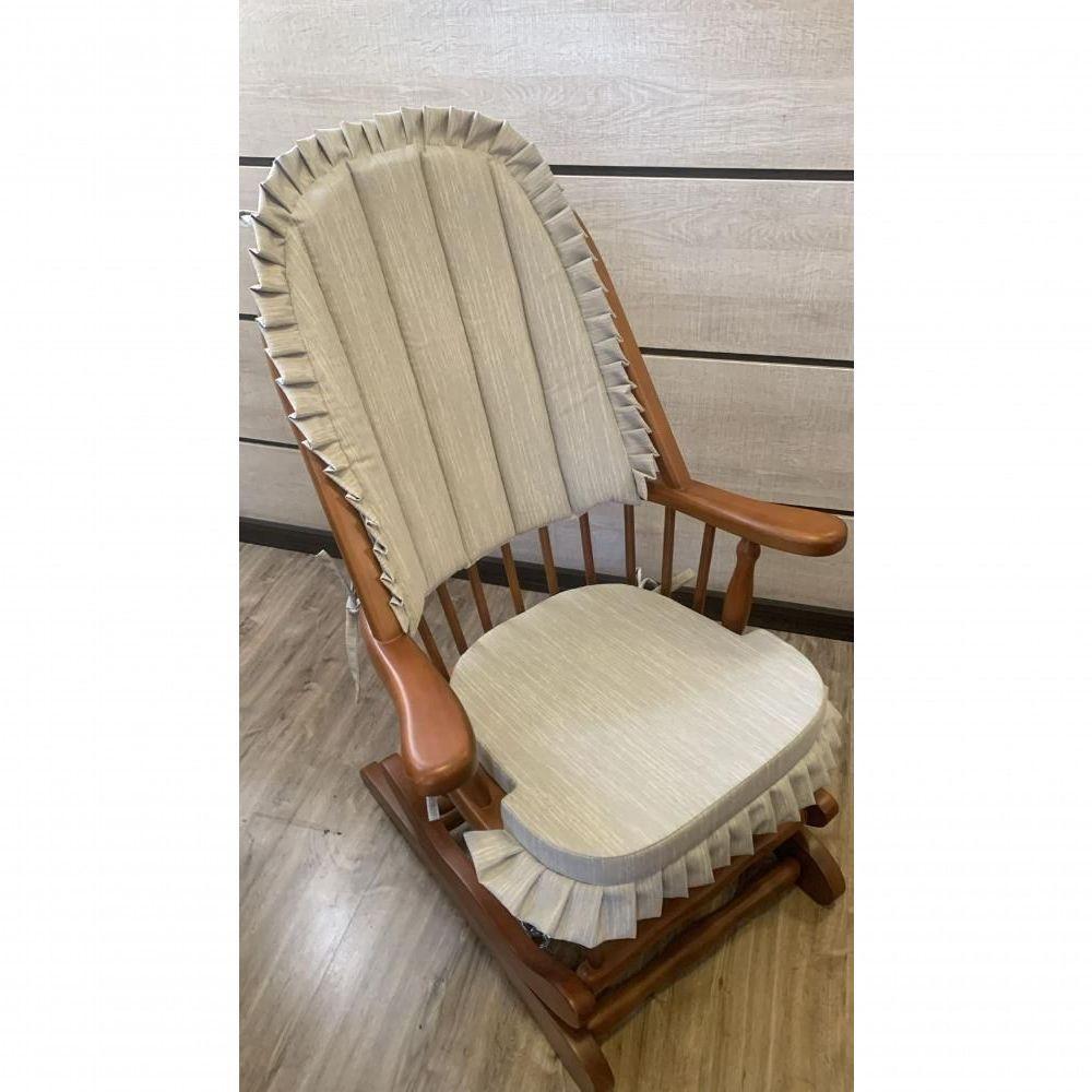 Cadeira De Balanço Linus Cinza 1,18/40 X 64 X 50 - Madeira Maciça - Móveis De Gramado - Castanho - 6