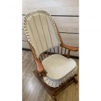 Cadeira De Balanço Linus Cinza 1,18/40 X 64 X 50 - Madeira Maciça - Móveis De Gramado - Castanho - 6