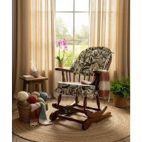 Cadeira De Balanço Vinales Verde 90/40 X 60 X 50 - Madeira Maciça - Móveis De Gramado - Castanho - 1