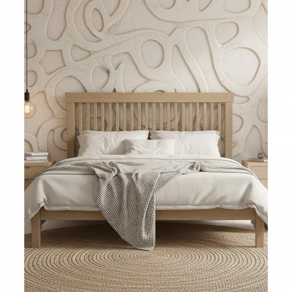 Cama De Casal 1,40 X 1,90 - Madeira Maciça - Móveis De Gramado - Castanho - 1