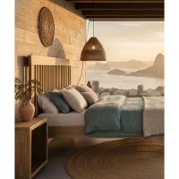 Cama De Casal 1,40 X 1,90 - Madeira Maciça - Móveis De Gramado - Castanho - 2