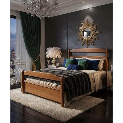 Cama De Casal 1,40 X 1,90 - Madeira Maciça - Móveis De Gramado - Castanho