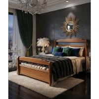 Cama De Casal 1,40 X 1,90 - Madeira Maciça - Móveis De Gramado - Castanho - 1