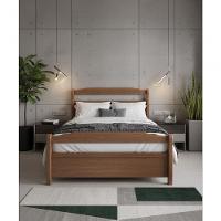 Cama De Casal 1,40 X 1,90 - Madeira Maciça - Móveis De Gramado - Castanho - 2