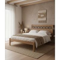 Cama De Solteiro 1,10 X 1,90 - Madeira Maciça - Móveis De Gramado - Castanho - 1