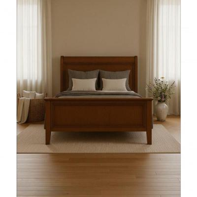 Cama De Solteiro 90 X 1,90 - Madeira Maciça - Móveis De Gramado - Castanho