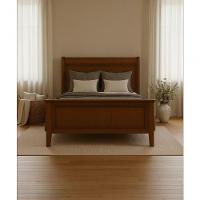 Cama De Solteiro 90 X 1,90 - Madeira Maciça - Móveis De Gramado - Castanho - 1