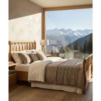 Cama De Casal 1,40 X 1,90 - Madeira Maciça - Móveis De Gramado - Castanho - 2