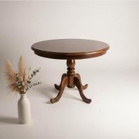 Mesa Redonda Lunar 1,60 X 1,60 - Madeira Maciça - Móveis De Gramado - Castanho - 1