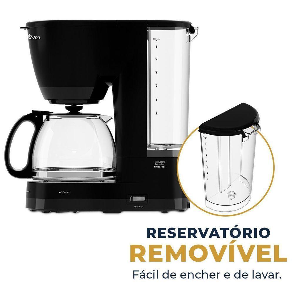 Cafeteira Britânia 32 Cafés Jarra de Vidro 1,2L BCF32C 110V - 4