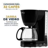Cafeteira Britânia 32 Cafés Jarra de Vidro 1,2L BCF32C 110V - 3