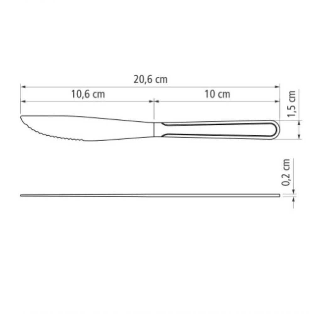 Faca De Churrasco Tramontina Búzios 4" Em Aço Inox - 2