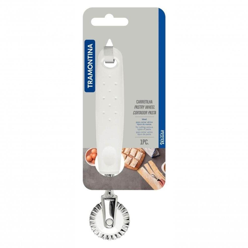 Carretilha De Corte Tramontina Utilità Zamak Cromado Branca - 3